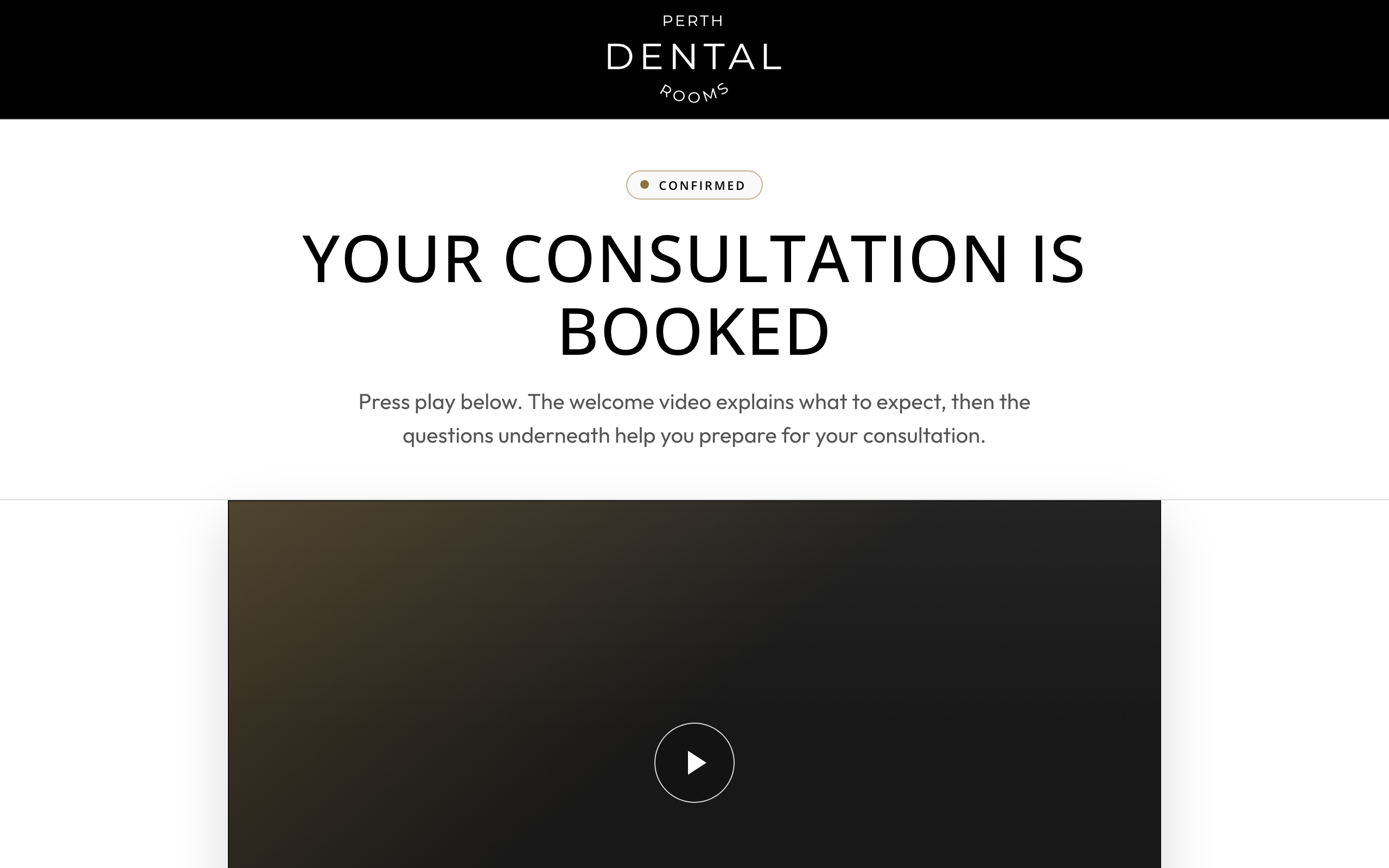 Confirmation page preview