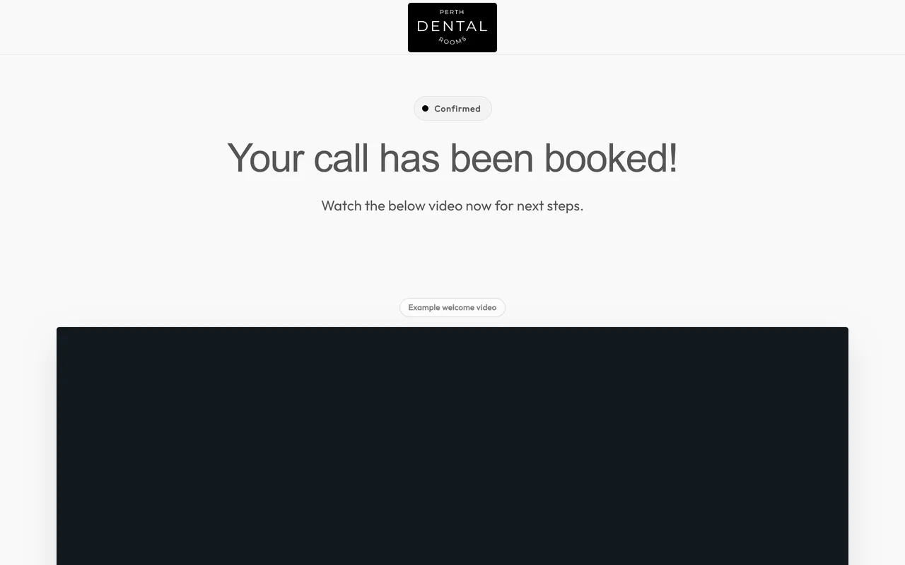 Confirmation page preview